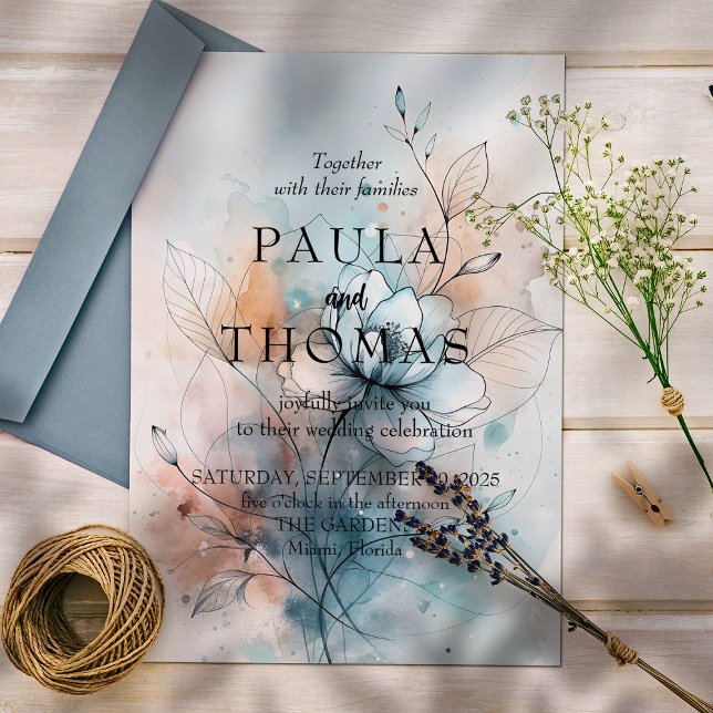 Misty Flowers Invitation (Creator Uploaded)