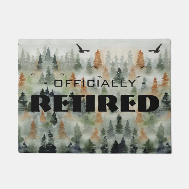 Misty Forest CUSTOMIZEABLE Floor Mat (Front)