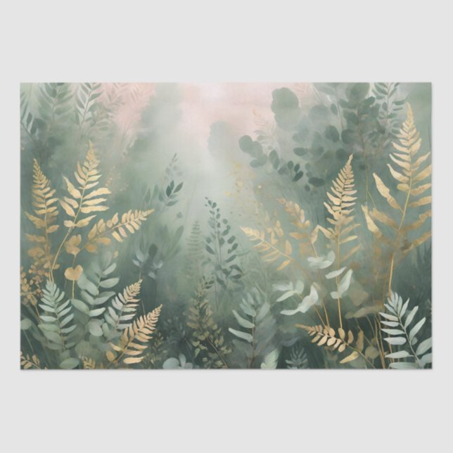 Misty Forest Elegance tissue paper (Front)