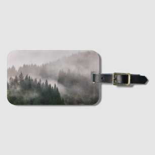 Misty Forest in the Mountains Luggage Tag