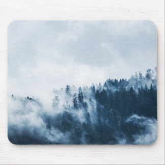 Misty Forest Mountain Mouse Pad