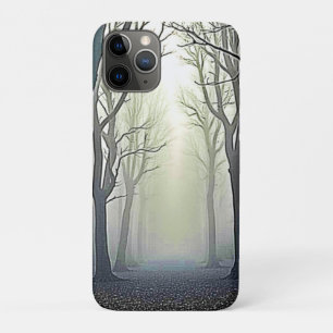 Misty Forest Path: Eerie Beauty iPhone 11 Pro Case