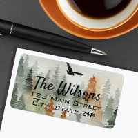 Misty Forest Return Address Labels