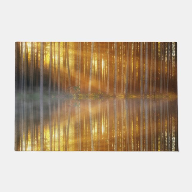 Misty Forest Scene Doormat (Front)