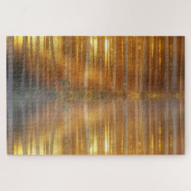 Misty Forest Scene Jigsaw Puzzle (Horizontal)
