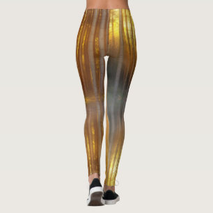 Misty Forest Scene Leggings