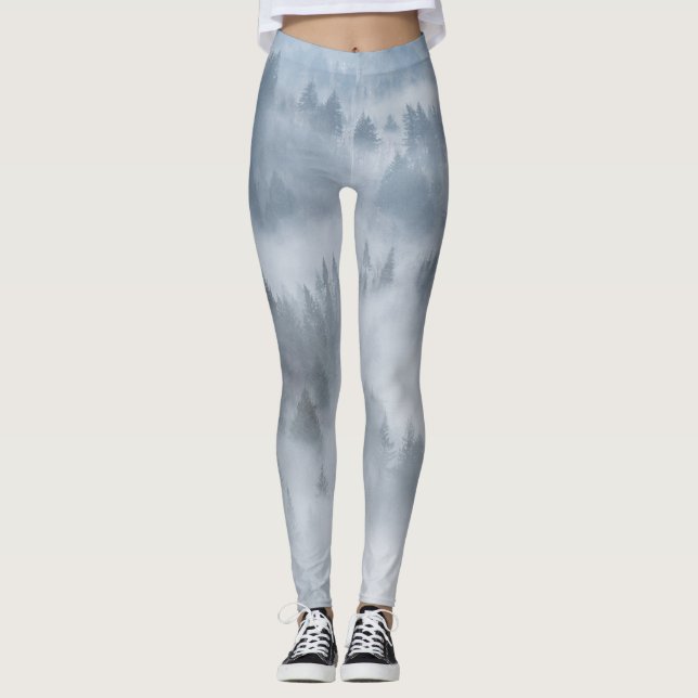 Misty Forest Scene Leggings (Front)