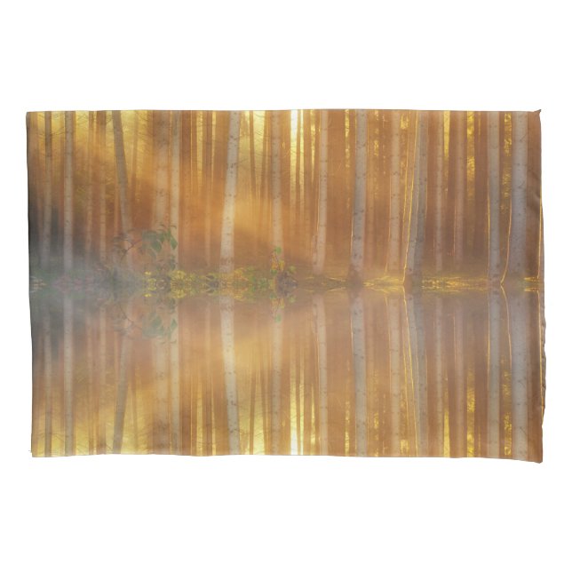 Misty Forest Scene Pillowcase (Front)