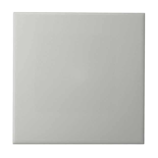 Misty Grey Green Solid Colour Ceramic Tile (Front)
