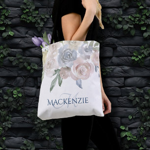 Misty Lake Lovely Soft Dusty Bridesmaid Keepsake Tote Bag