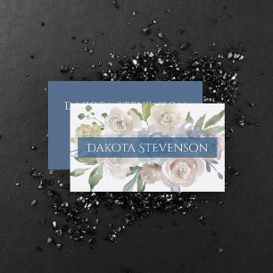 Misty Lake Lovely Soft Dusty Hued Branding Business Card