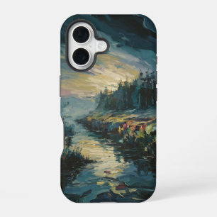 Misty Landscape Art iPhone 16 Case