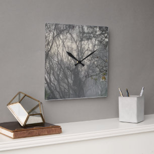 Misty Magical Wall Clock, 27.3 cm Square Acrylic Square Wall Clock