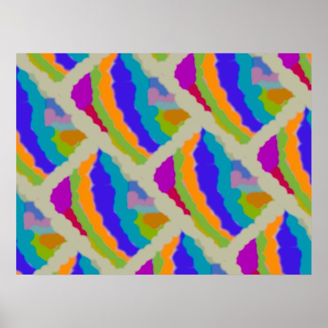 MISTY MOON DREAM CLOUD ABSTRACT ART LOVE POSTER (Front)