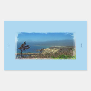 Misty Morning at Nobska Point - Cape Cod MA Rectangular Sticker