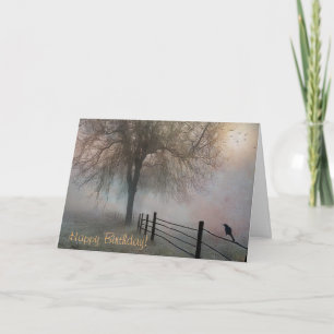 Misty Morning Birthday Thank You Card