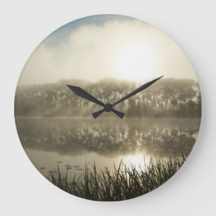 Misty morning - clock