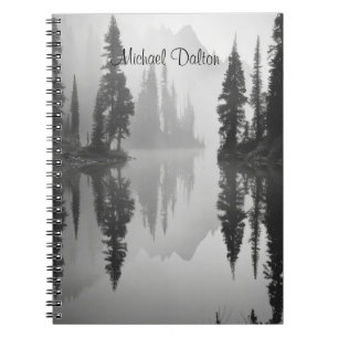 Misty Morning Reflections: Lakeside Art Notebook