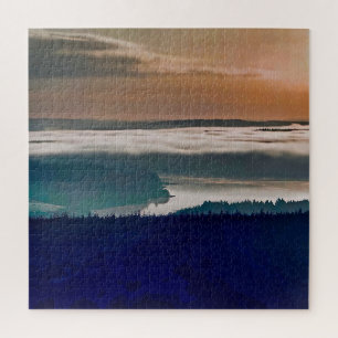 Misty Morning Serenity Jigsaw Puzzle