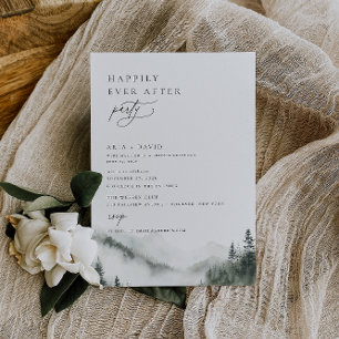 Misty Mountain Happily Ever After Party Invitation