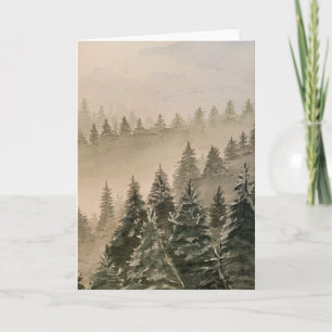 Misty Mountain note card