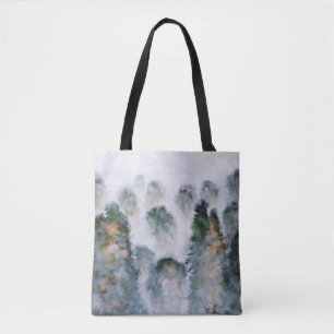 Misty Mountain Peaks Rocks Tranquillity Serenity G Tote Bag