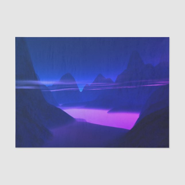 Misty Mountain Purple Tissue Paper (Front)