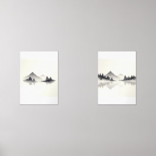 "Misty Mountain Reflections"