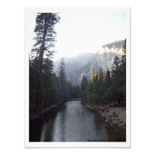 "Misty Mountain River" Yosemite Valley Photo Print