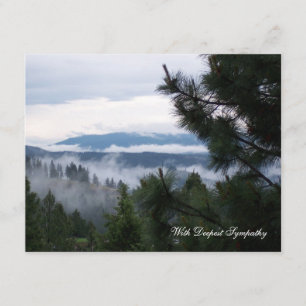 Misty Mountain Sympathy Card