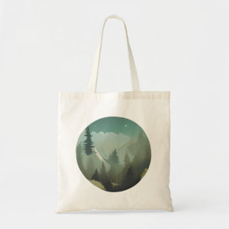 Misty Mountain Valley: A Quiet Wilderness Escape Tote Bag