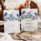 Misty Mountain Watercolor Winter Forest Wedding