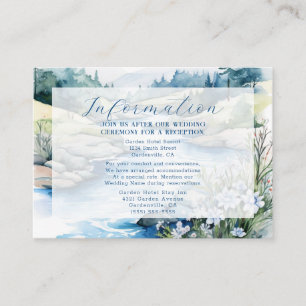 Misty Mountain Wedding Enclosure Card
