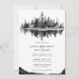 Misty Mountain Wedding Invitation