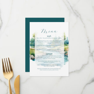 Misty Mountain Wedding Menu