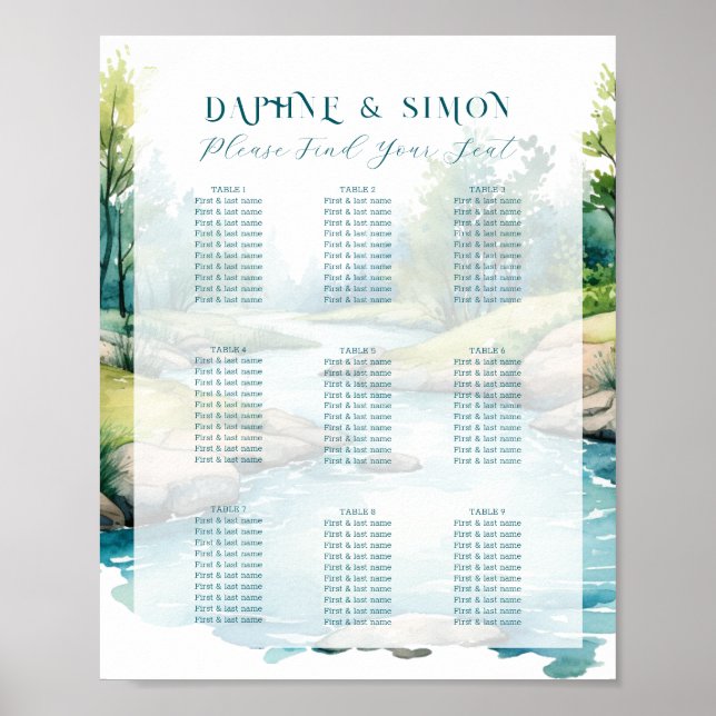 Misty Mountain Wedding Poster (Front)