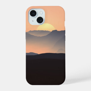 Misty Mountains at Sunset iPhone 15 Case