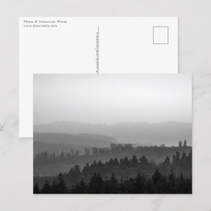 Misty Mountains Landscape Photo Postcard