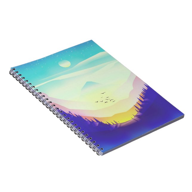 Misty Mountains Notebook (Right Side)
