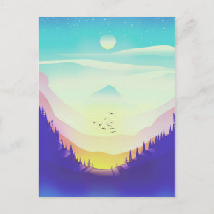 Misty Mountains Postcard