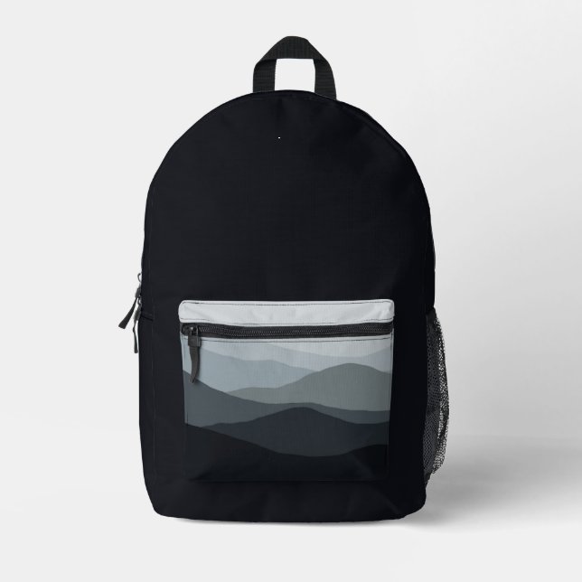 Misty Mountains Printed Backpack (Front)