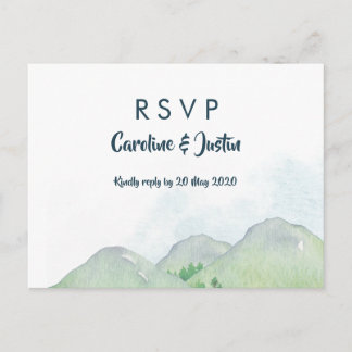 Misty Mountains RSVP Postcard