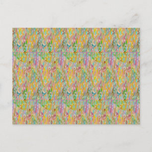 Misty mystery art flowing floating weaving car postcard