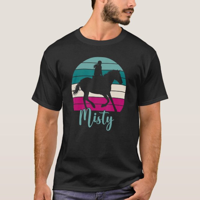 Misty Name   Equestrian  Misty Horse Girl T-Shirt (Front)