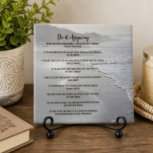 Misty Ocean Beach Do It Anyway Tile