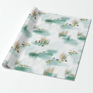 Misty Pond Spring Wrapping Paper