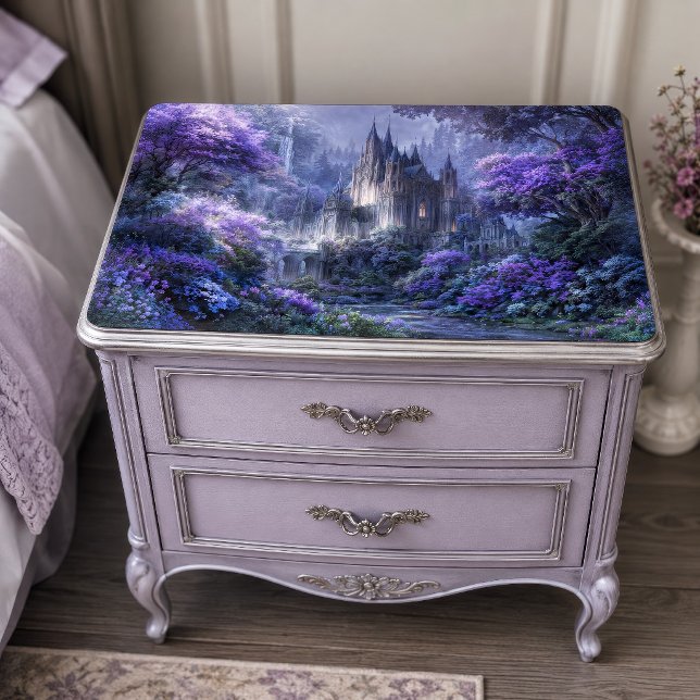 Misty Purple Gothic Forest Citadel Tissue Paper (Creator Uploaded)
