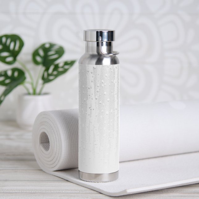 Misty Raindrop Design Water Bottle (Yoga)