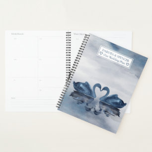 Misty Reflections   Dusty Blue Swan Lake Wedding Planner