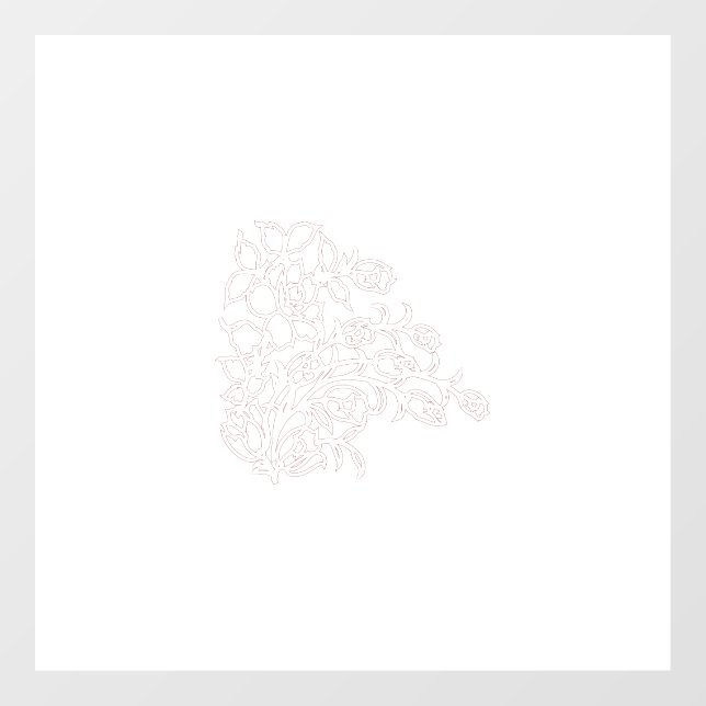 Misty Rose, Flush Mahogany, Decorative Design (Sheet)